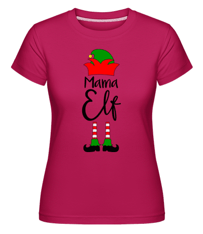 Mama Elf -  Shirtinator Women's T-Shirt - Magenta - Front