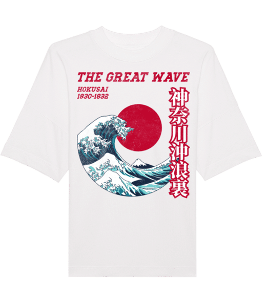 Aperçu: Kanagawa - T-shirt Bio unisexe Stanley Stella extra large - Blanc - Devant