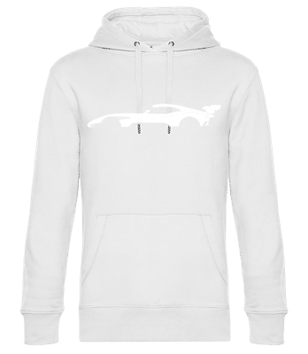 'Aston Martin Vulcan' Silhouette - Men’s Standard Hoodie - White - Front