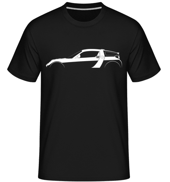 Preview: 'Smart Roadster Coupe' Silhouette - Shirtinator Men's T-Shirt - Black - Front