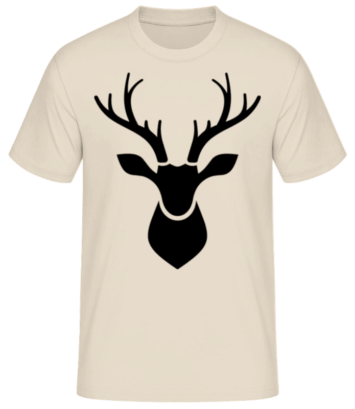 Preview: Deer Shadow - Men's Basic T-Shirt - Cream - Front