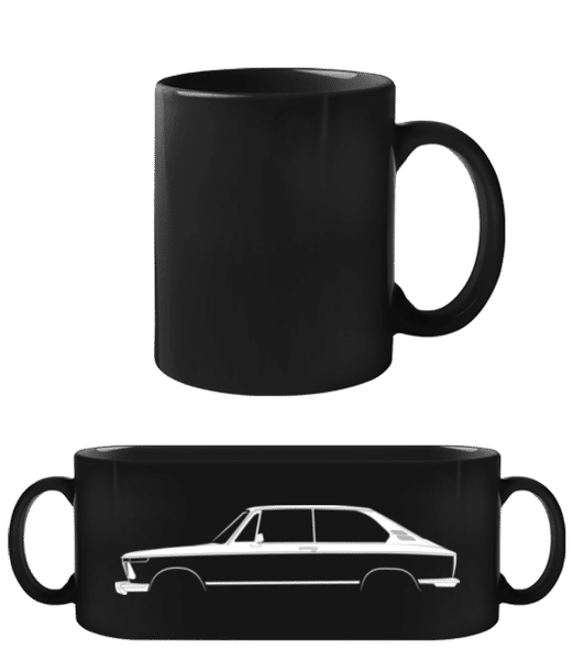 Aperçu: 'BMW 1802 Touring' Silhouette - Tasse Noire - Noir - Devant