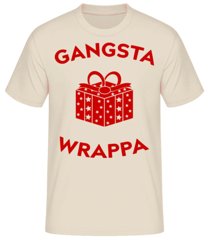Vorschau: Gangsta Wrappa - Männer Basic T-Shirt - Creme - Vorne
