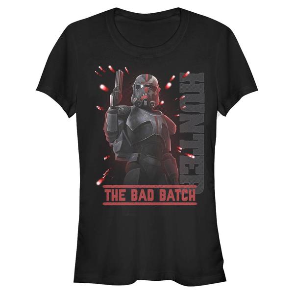 Aperçu: Star Wars - The Bad Batch - Portrait Hunter Batch - Femme T-shirt - Noir - Devant
