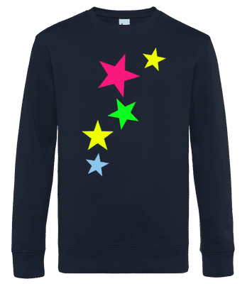 Colorful Stars - Men's standard sweatshirt - Navy - Front