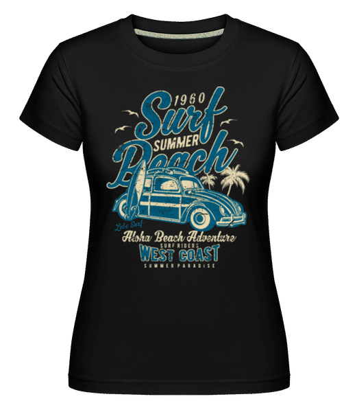 Preview: Surf Beach -  Shirtinator Women's T-Shirt - Black - Front