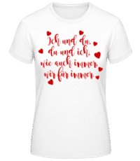 Wir Für immer - Frauen Basic T-Shirt - Weiß - Vorne