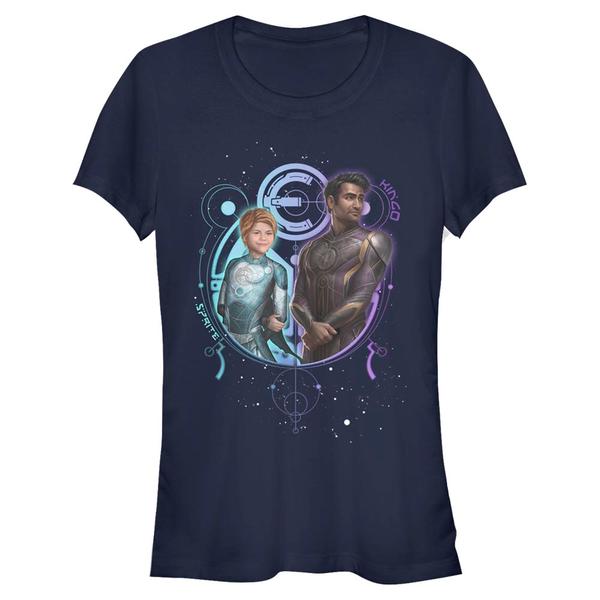 Aperçu: Marvel - Eternals - Duo Sprite Kingo - Femme T-shirt - Bleu marine - Devant