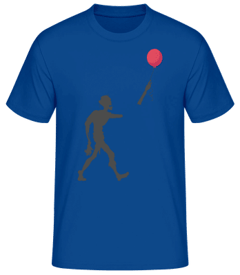 Zombie Luftballon - Männer Basic T-Shirt - Royalblau - Vorne