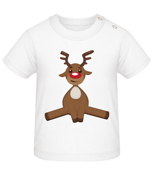 Aperçu: Cerf De Noël - T-shirt Bébé - Blanc - Devant