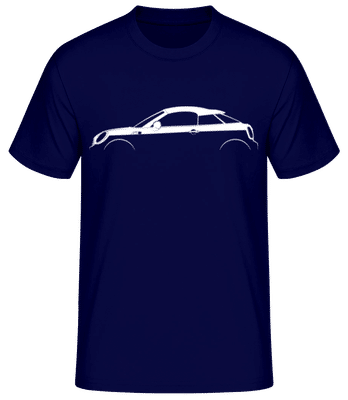 'Mini Cooper S Coupe (R58)' Silhouette - Pánske basic tričko - Namornícka modrá - Predné