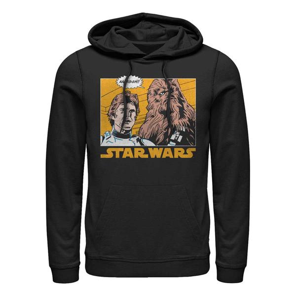 Aperçu: Star Wars - Han Solo & Chewbacca Han and Chew - Unisex Sweat à capuche - Noir - Devant