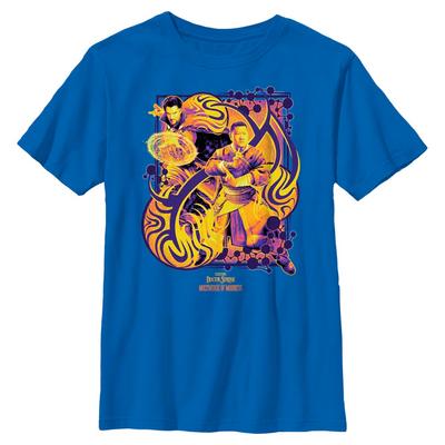 Marvel - Doctor Strange - Doctor Strange & Wong Warped Magic - Kids T-Shirt - Royal blue - Front