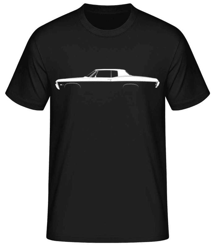 Vista previa: 'Chevrolet Impala SS 1968' Silhouette - Camiseta básica para hombre - Negro - delante