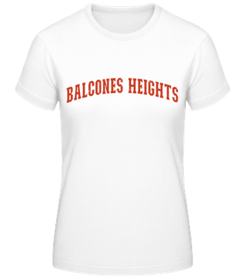 Balcones Heights - Women's Basic T-Shirt - White - Front
