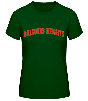 Balcones Heights - T-shirt standard Femme - Vert bouteille - Devant