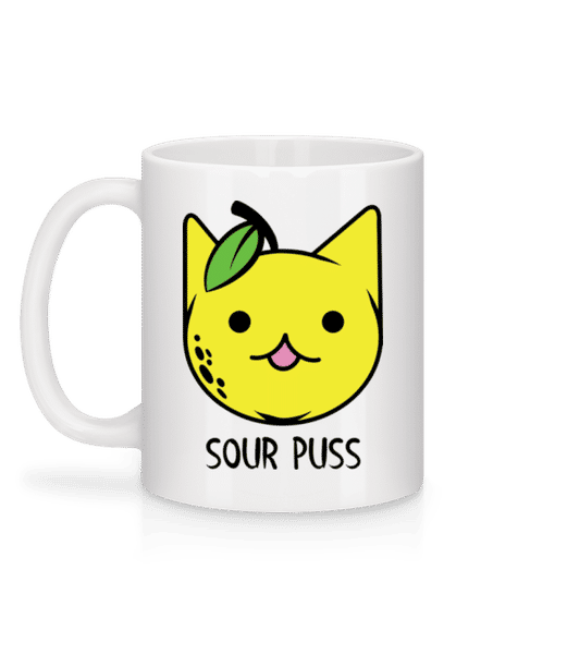Vorschau: Sour Puss - Tasse - Weiß - Hinten