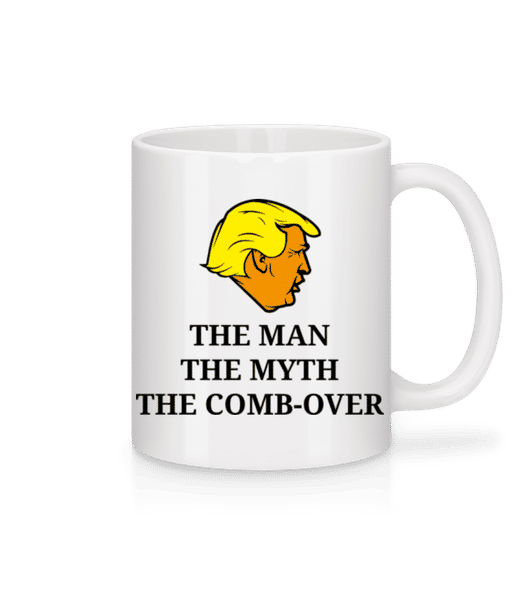 Aperçu: Trump The Man The Myth The Comb Over - Mug en céramique blanc - Blanc - Devant