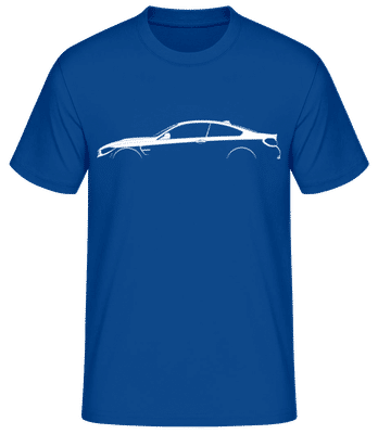 'BMW M4 Coupe F82' Silhouette - Pánské basic tričko - Královská modrá - Napřed