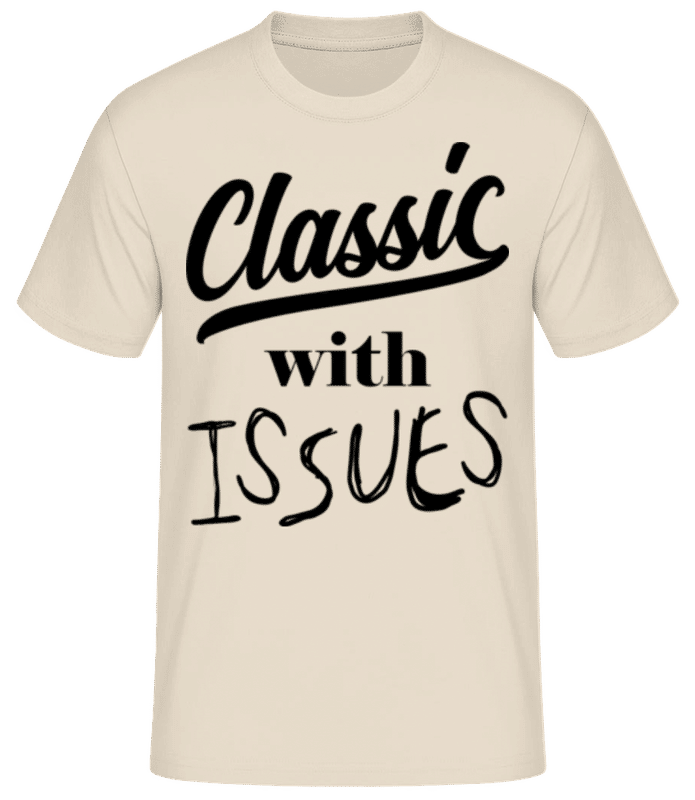 Preview: Classic With Issues - Men's B&C T-Shirt - Cream - Front