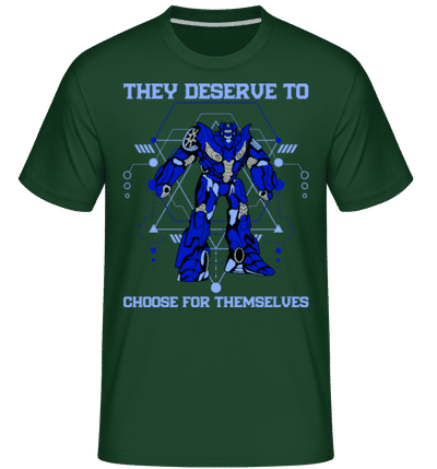 Deserve To Choose -  Shirtinator Men's T-Shirt - Bottle green - Front