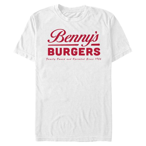 Aperçu: Netflix - Stranger Things - Benny's Burgers - Homme T-shirt - Blanc - Devant