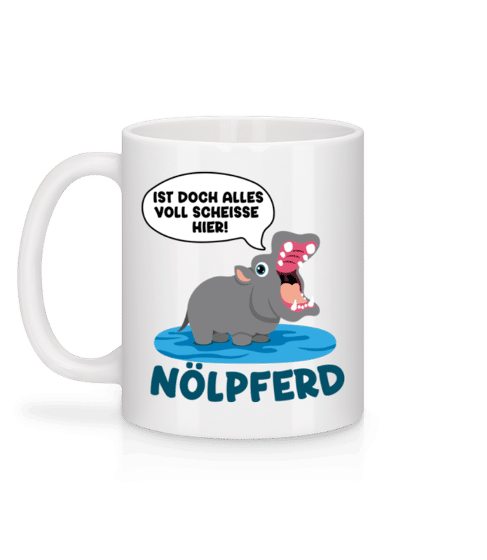 Vorschau: Nölpferd - Tasse - Weiß - Hinten