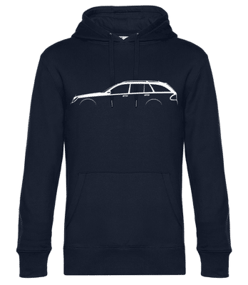 'Mercedes-Benz EQC N293' Silhouette - Sweat à capuche standard homme - Bleu marine - Devant