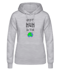 Worlds Best Mum - Frauen Hoodie - Grau meliert - Vorne