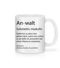 Anwalt Quatsch Duden · Tasse
