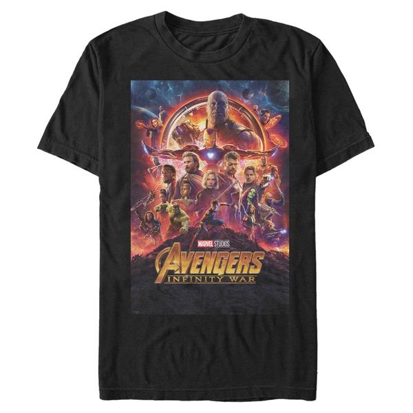 Aperçu: Marvel - Avengers Infinity War - Skupina InfinityWar Poster - Homme T-shirt - Noir - Devant