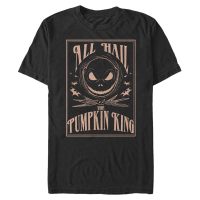Disney Classics - Nightmare Before Christmas - Jack Skellington Hail The PumpkinKing - Halloween - Men's T-Shirt - Black - Front