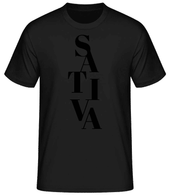 Cannabis Sativa - T-shirt standard Homme - Noir - Devant