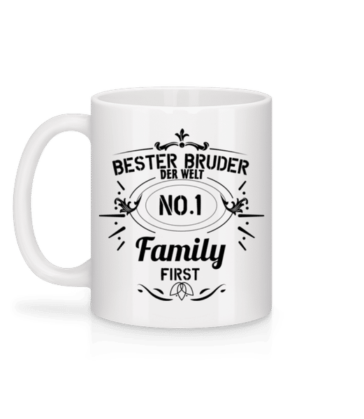 Vorschau: Bester Bruder - Tasse - Weiß - Hinten