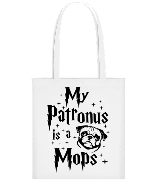 Aperçu: My Patronus Is A Mops - Tote Bag - Blanc - Devant