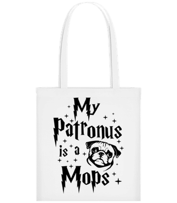 My Patronus Is A Mops - Stofftasche - Weiß - Vorne