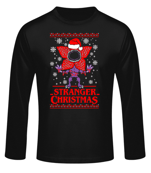 Aperçu: Ugly Stranger Christmas - T-shirt à manches longues standard Homme - Noir - Devant