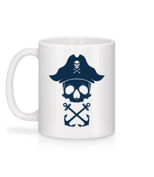 Aperçu: Crâne De Pirate - Mug en céramique blanc - Blanc - Derrière