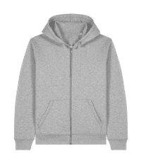 Unisex Bio Sweatjacke Stanley Stella - Grau meliert - Vorne