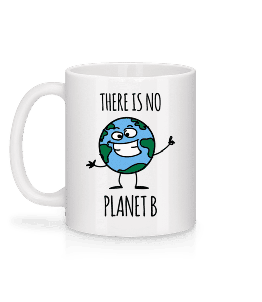 Aperçu: There Is No Planet B - Mug en céramique blanc - Blanc - Derrière