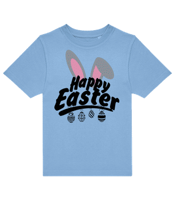Happy Easter Logo - Kids B&C T-Shirt - Light blue - Front