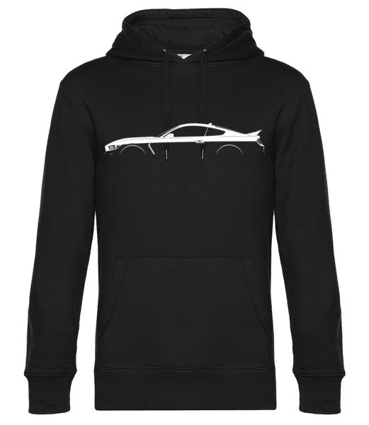 Aperçu: 'Ford Shelby GT350 2015' Silhouette - Sweat à capuche standard homme - Noir - Devant
