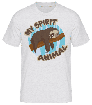 My Spirit Animal - Männer Basic T-Shirt - Grau meliert - Vorne