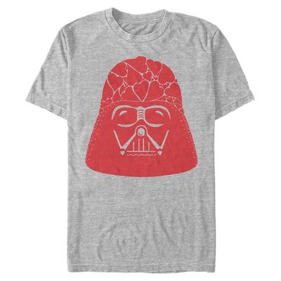 Star Wars - Darth Vader Vader Heart Helmet - Men's T-Shirt - Heather grey - Front