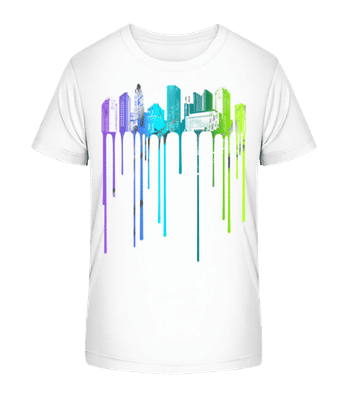 Ville Graffiti - T-shirt bio Enfant Stanley Stella 2.0 - Blanc - Devant