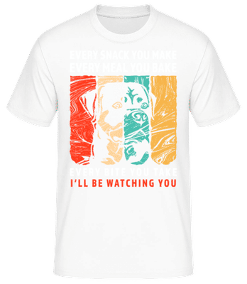 I'll Be Watching You - Pánské basic tričko - Bílá - Napřed