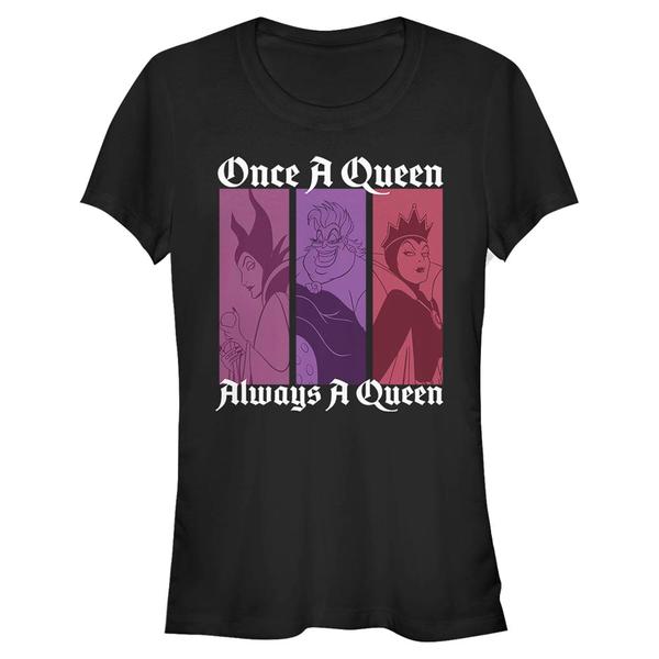 Aperçu: Disney - Méchants - Skupina Queen Color - Femme T-shirt - Noir - Devant