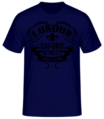 London England Icon - Men's Basic T-Shirt - Navy - Front