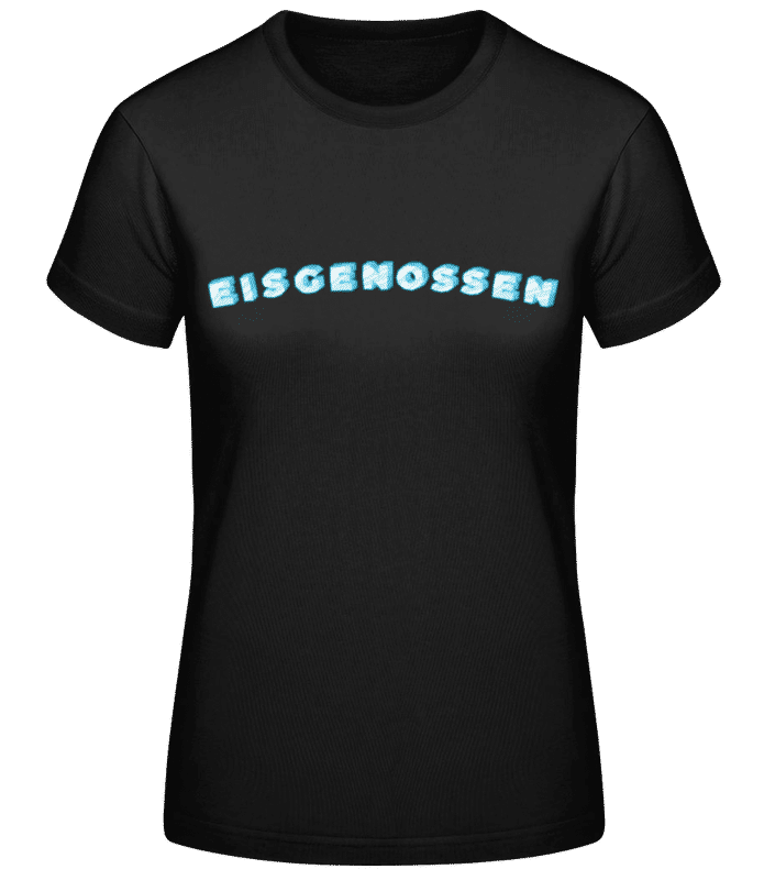 Vorschau: Eisgenossen - Frauen Basic T-Shirt - Schwarz - Vorne