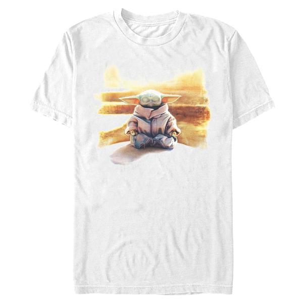Preview: Star Wars - The Mandalorian - Grogu Awakening - Men's T-Shirt - White - Front
